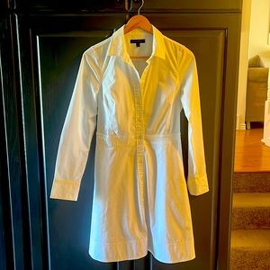 Banana Republic white cotton dress